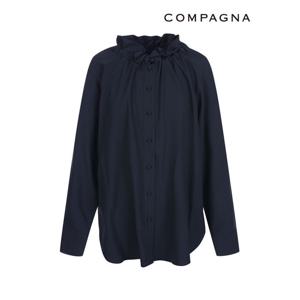 [꼼빠니아]솔리드 프릴넥 블라우스_CACS1-WRC100