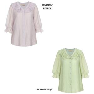 [미니멈]MD 러플 카라 쉬폰 블라우스  MD MXBAWB4150 M_CJ