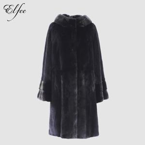 [엘페]풀스킨 휘메일 밍크 후드 롱코트(E8W3EC14)