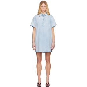 25 FW 랙앤본 여성 블루 울트라 페더웨이트 조슬린 데님 미니 드레스 251055F052002