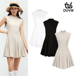 듀빅 여성 플레어 절개라인 민소매 원피스 DD2WTO601