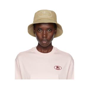 25 FW 버버리 여성 베이지 나이트 스탬프 개버딘 버킷햇 252376F015002