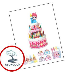 핑크퐁 베베핀 멜로디 빙글빙글 촛불 생일 케이크 책