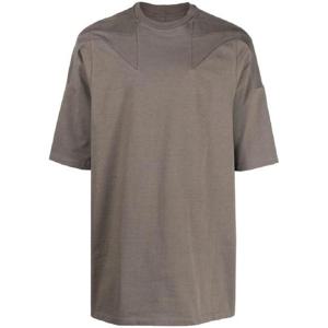 25 FW 릭오웬스 절개선 디테일 오가닉 코튼 티셔츠 RU01C4275BA TP432792550