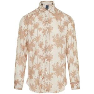 25 FW 바르바 야자수 프린트 리넨 셔츠 L4U13P0140052U TP434375097