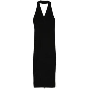 25 FW 발망 홀터넥 골지 니트 미디 드레스 CF1RJ130KF53 TP432074315