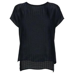 25 FW 엠포리오아르마니 시스루 패널 스트라이프 티셔츠 E3NK1DF9912 TP435807162