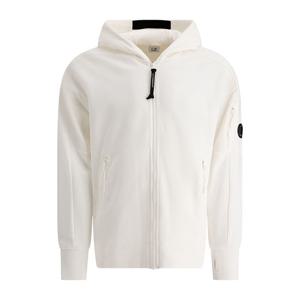 CP컴퍼니 렌즈 패치 후드 집업 화이트 17CMSS025A 005086W 103