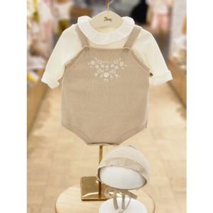 [에뜨와HB] 2025년 신상품 BE)마리니트자수바디수트SET 07S527982 신생아바디수트 여름바디수트