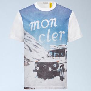 26 SS 몽클레어 X 니고 NIGO 그래픽 프린팅 반팔 티셔츠 화이트 K14018C00003 89AB9 0