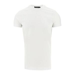 돌체앤가바나 화이트 크루넥 반팔 티셔츠 G8SX0Z G7PIY W0800