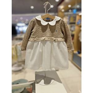 블루독베이비[hu] 25FW가을 BE)스페셜니트원피스 45A13-400-04 유아원피스 정장드레스 가을드레스 선물