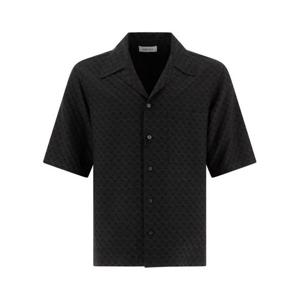 알렉산더 맥퀸 반팔 셔츠 814693QRABU1010 Black