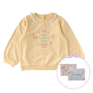 선물추천 [밍크뮤HP]25년F W (YE)리본십자수스웨트셔츠 (35A15-334-06)