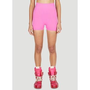 26 SS 릭오웬스 핏티드 테크니컬 스트레치 니트 바이커 쇼츠 핑크 RP01C5651 KSP 13