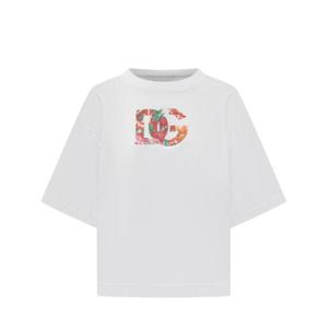 돌체앤가바나 반팔 티셔츠 F8V57TGDC7S W0800 BIANCO OTTICO