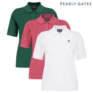 파리게이츠  여성 펀칭 스트라이프 반팔 니트 521E3SR102 BJ