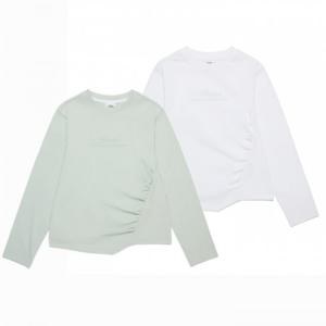 내셔널지오그래픽키즈  (K253GTS210) 여아 어드벤처 세미크롭 싱글 티셔츠 긴팔