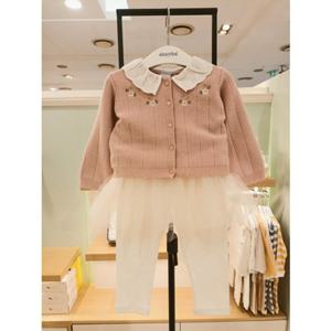 [압소바] (핑크) 25FW 허브 니트가디건 상하복 (A2521210)