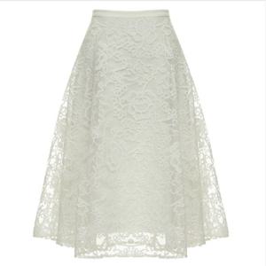 [미니멈]플라워 레이스 플레어스커트 (MYCAWS7180 WH)_IC