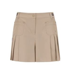 여성 사이드 로고 밴딩 플리츠 와이드 바지 521E3PS203BG