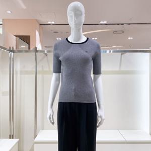 [비지트인뉴욕] 라운드넥 반팔 골지니트 VB8SK70