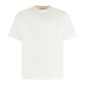 버버리 화이트 크루넥 티셔츠 8106264163419 B8764