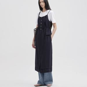 [쥬크]탑 & 레이어드 슬리브리스 롱 원피스 Z252MSE024