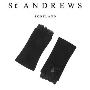 [세인트 앤드류스] 여성 레이스 블록 캐시미어 니트 워머(821E3AC260)