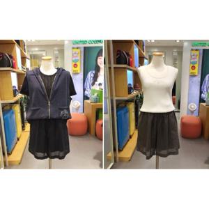 베네통 (BAPT96541)2COL 밴딩 린넨 숏팬츠