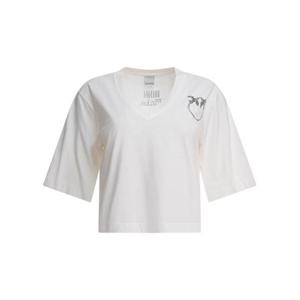 핑코 반팔 티셔츠 104606A2D0Z05 WHITE