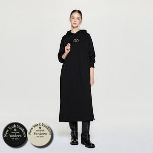 MLB 여성 베이직 후드 롱 원피스 (3FOPB0154)