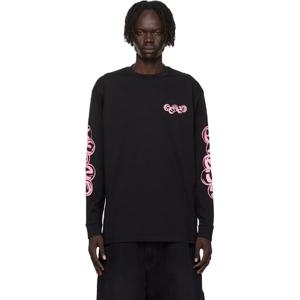 25 FW 겐조 남성 블랙 겐조 파리 겐조 파친코 릴랙스 티셔츠 252387M213016