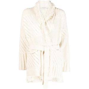 25 FW 골든구스 타이 웨이스트 숄 칼라 가디건 GWP01409P000996 TP442248324