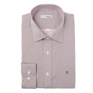 (듀퐁)25년 FW 신상 -SE5FM11LS203SWN(와인)- 일반핏 면100 프린트 긴팔셔츠