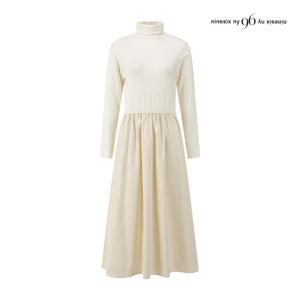 나인식스뉴욕  톤온톤 셔링 폴라 원피스 (NP9OP007M0)