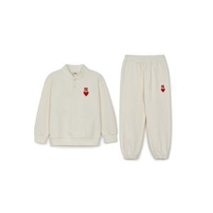 M MLB키즈트레이닝세트 GQC 7AS2H0144-50CRS 하트 피케 맨투맨세트 뉴욕양키스