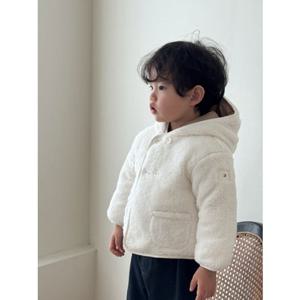 [타미힐피거칠드런2] 리버시블 테디 재킷 T42F7NOT150BT1 12M 2T