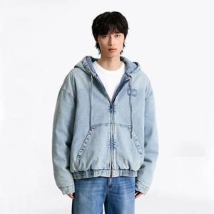 타미진스 남성 데님 패딩 후드 재킷 T32F7NJC41TMT1