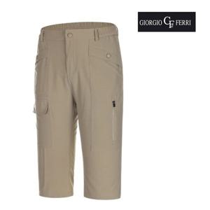 [아놀드파마]조르지오페리 골프 남성 7부 카고 반바지 베이지