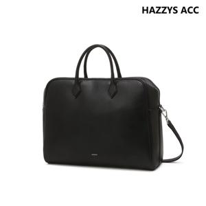 블랙 단색 가죽 토트백(서류가방) HJBA5F868BK
