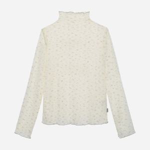 [써스데이아일랜드][여성]시스루 플라워 터틀넥티셔츠(T256MTS131W)