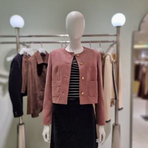 [올리브데올리브] 올리브데올리브금장버튼 코듀로이 숏자켓 OW5AJ850