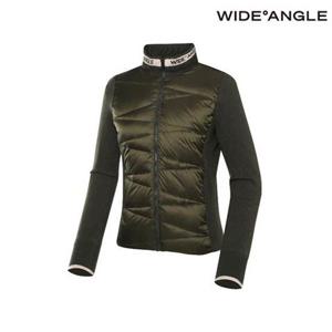 [와이드앵글] WWW23513K7 CO 우븐 믹스 하이브리드 사선 퀼팅 다운 L (Khaki)