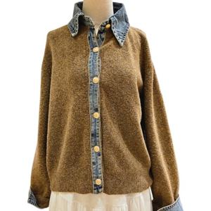 [스튜디오화이트]데님포인트니트 가디건 (MK9CDS602)