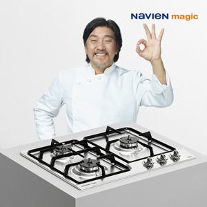 나비엔 매직 3구 빌트인 가스레인지 가스쿡탑 LNG GRB-5003NA