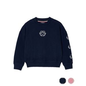 [타미힐피거칠드런2] 하트 자수 스웨트셔츠 T42F7KKO610GT1 3T 16세