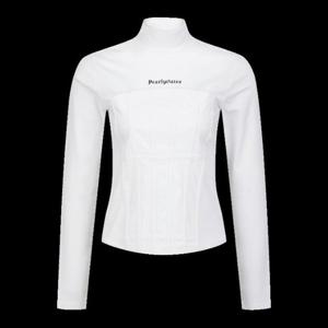 M 파리게이츠골프긴팔티 NQC 521D1TI305_WH 여성 솔리드 뷔스티에 절개 긴팔 티셔츠
