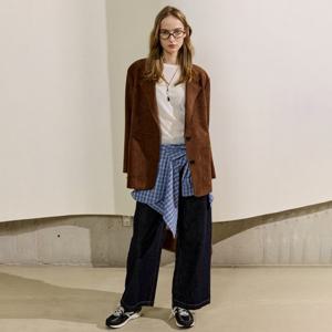 [코데즈컴바인]인밴드 기모 와이드 데님 CKD-DP504WA