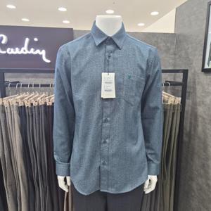 [피에르가르뎅]헤링본조직 노멀핏 셔츠PWS4601-47